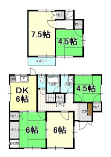 【間取り】 | 戸建　古三津2丁目