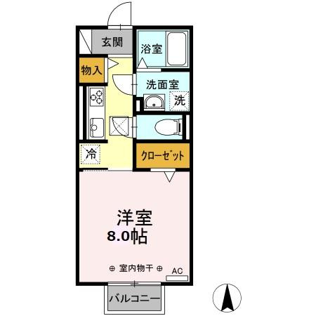 ラルーチェ上浜の間取り