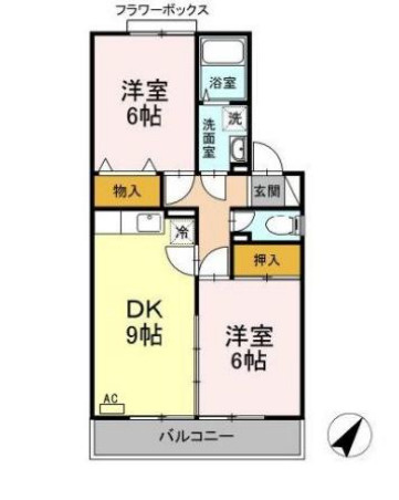 ヒルサイドタウン ＡＢの間取り