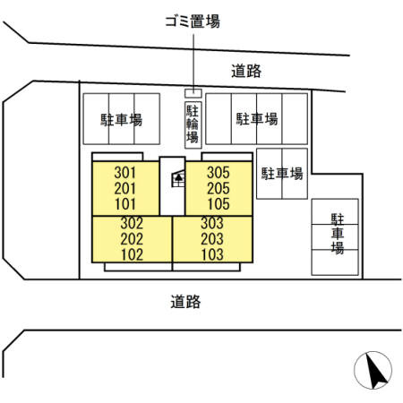 D-roomSky　Ⅱの駐車場