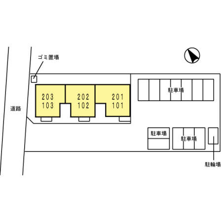 グランアークの駐車場