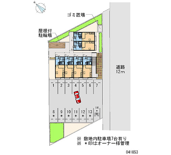 レオパレス甲田の駐車場