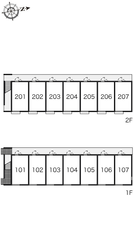 レオパレス甲田の区画図