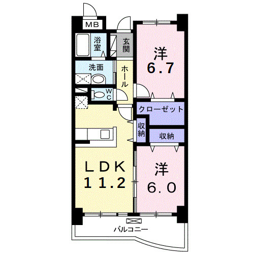 プラシードの間取り|画像と反転の場合があります。現状と異なる場合は現状優先となります。