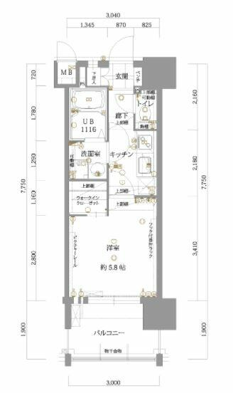 【間取り】 | サヴォイ博多スーペリア