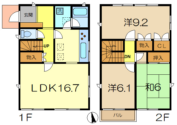 【間取り】 | 能見台戸建Ｂ棟