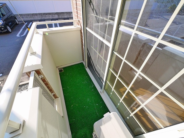 ジェルメ中山Ｂのバルコニー|落ち着いた時間を過ごせるバルコニーです