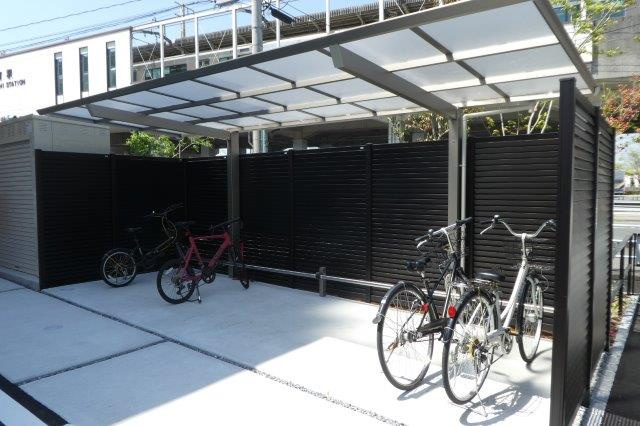 倉敷市茶屋町の賃貸マンションのその他共用部分|自転車置き場