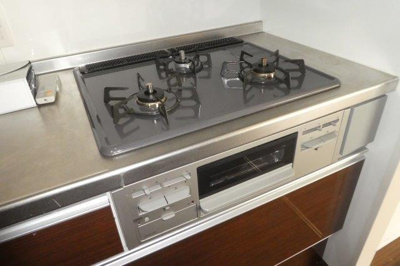 【キッチン】 | ラ・レコルト | 3口ガスコンロ