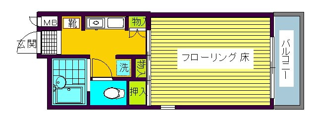 【間取り】 | ビラ・ノーバ住吉 | 間取図