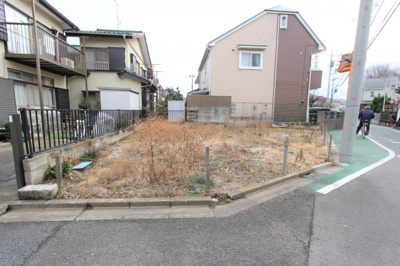 【外観】 | 若葉町/建築条件付 | 二方角地の為陽当たり良好です。