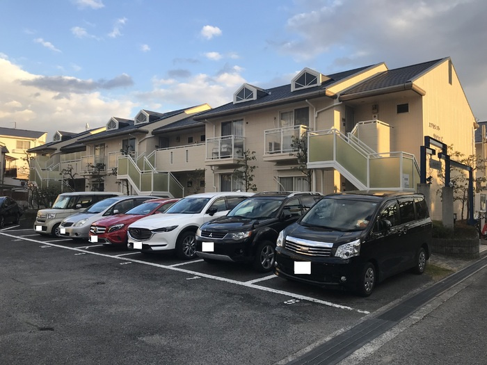 箕面市半町３丁目のアパートの外観