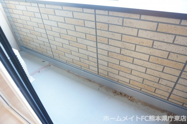 上益城郡益城町大字広崎のアパートのバルコニー