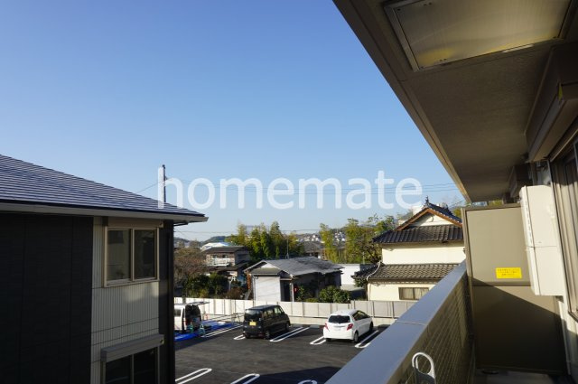 熊本市北区清水亀井町のアパートの展望