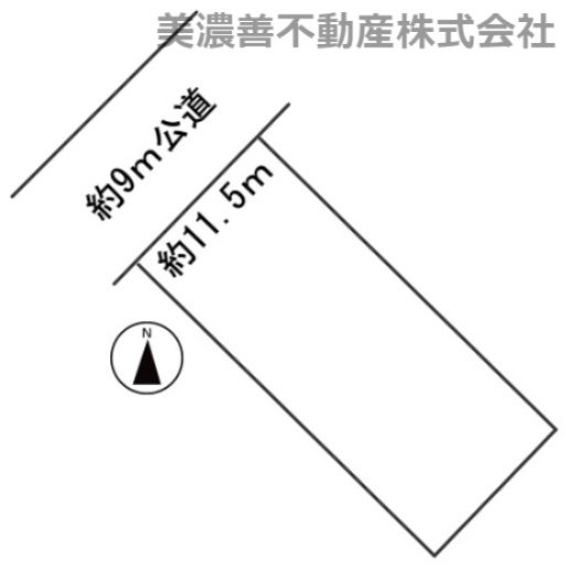 ５６２０１　岐阜市岩田東土地の区画図