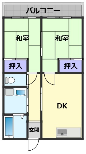 【間取り】 | コーポサンシャイン