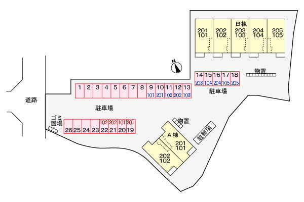 パニエ　ド　フルールⅡの駐車場