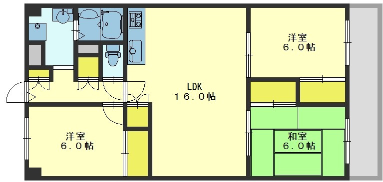 コスモハイツ小阪の間取り