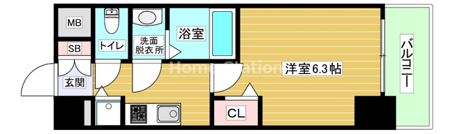 【間取り】 | プレサンス大阪ゲートシティ