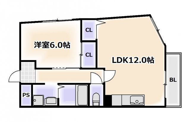 【間取り】 | 難波リーガルハウス