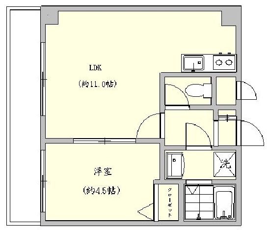 【間取り】 | ヴォーヌンク博多駅東