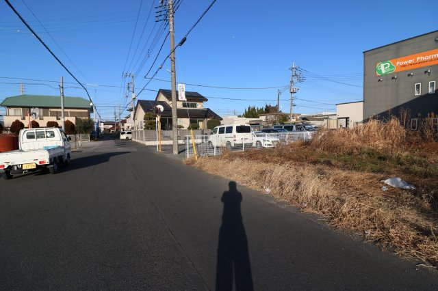 足利市福居町の売地の前面道路含む現地写真