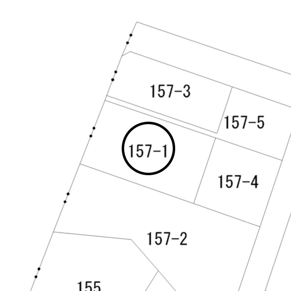 足利市福居町の売地の区画図