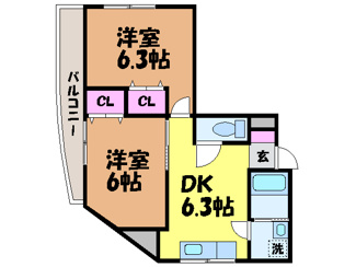 【間取り】 | リューレント朝生田・