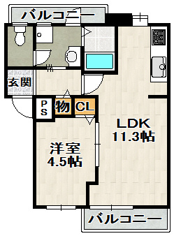 ビューテラス売布Ⅲ（View Terrace 売布Ⅲ）の間取り