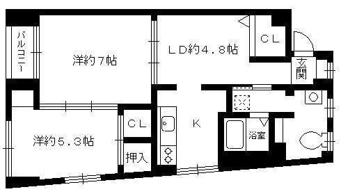 【間取り】 | 昌栄マンション