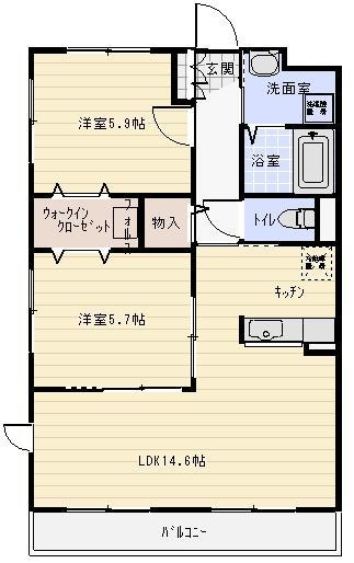 ライフコート南が丘の間取り