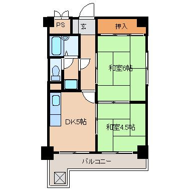 【間取り】 | プレザーント天神橋