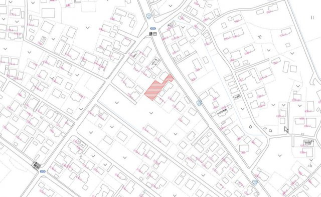 都城市安久町の売地の土地図