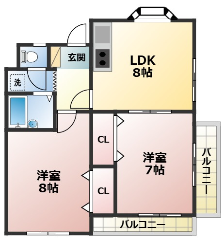 山﨑ビルの間取り