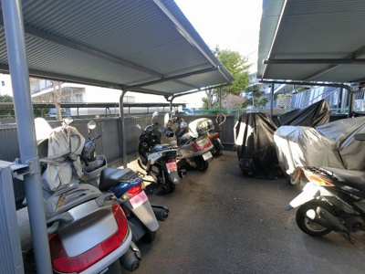 【その他共用部分】 | 天王町サンハイツＡ号棟 | バイク置場です。
