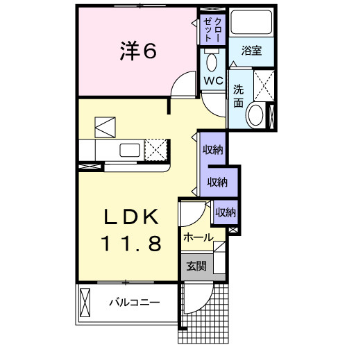 パレ　ドールＣの間取り|間取図