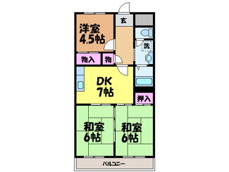 【間取り】 | 宇都宮ハイツ