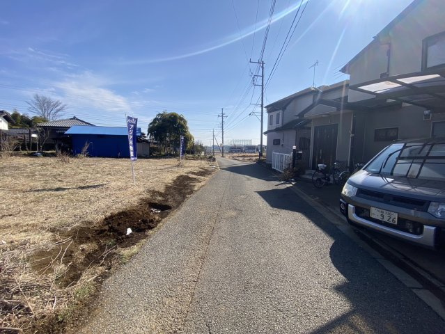 川越市笠幡　資材置き場用地　JR川越線『笠幡駅』徒歩22分の前面道路含む現地写真