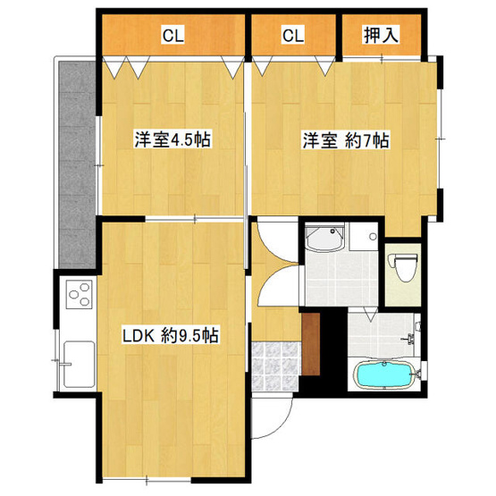 【間取り】 | 東吉塚郵便局２Ｆ