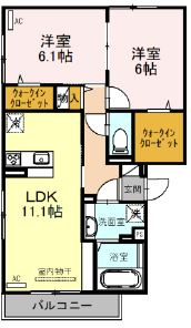 【間取り】 | フォレスト　フィールドⅡ
