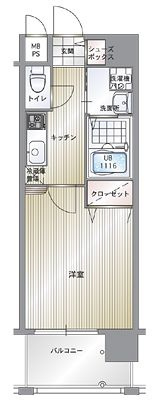【間取り】 | エンクレスト博多駅南Ⅱ