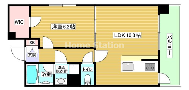 【間取り】 | アルグラッド鷺洲公園