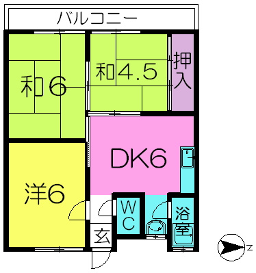 【間取り】 | 三輪マンション