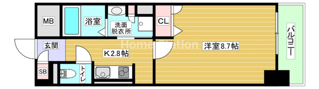 【間取り】 | メルベーユ西淀