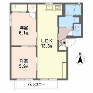 【間取り】 | リモーネＡ