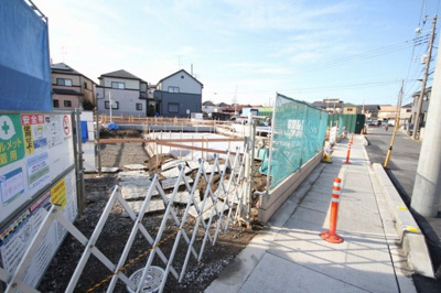 【前面道路含む現地写真】 | 高州3丁目13棟現場　3号棟