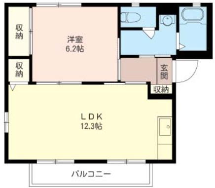 グランメールⅠ番館の間取り