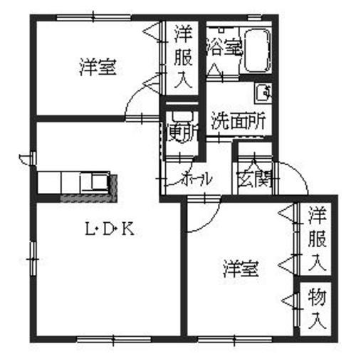 シャーメゾン大中の間取り