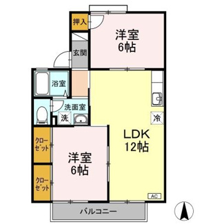【間取り】 | セジュール西村　A棟