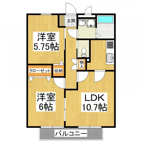 【間取り】 | エスポワール